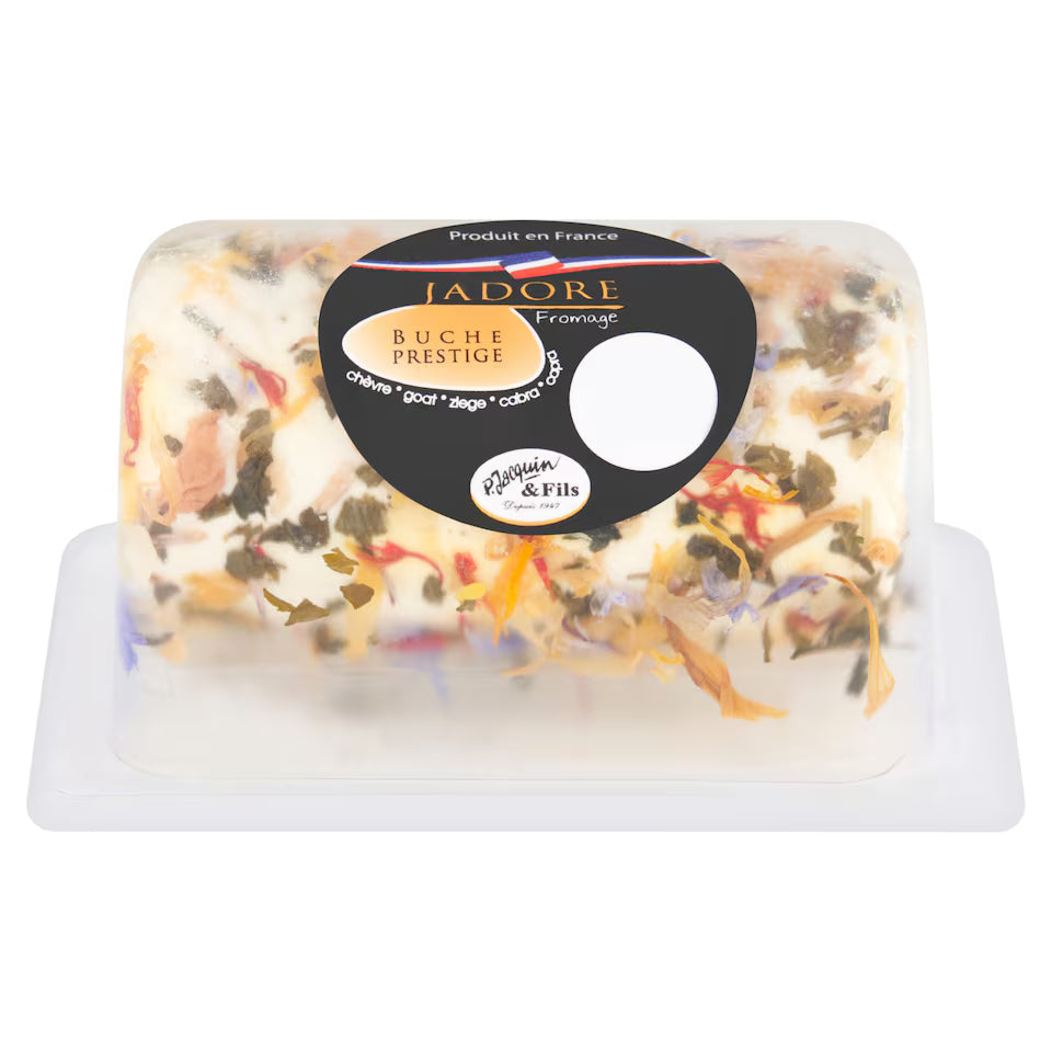 Bûchette aux Fleurs – Fromage de Chèvre Fleuri
