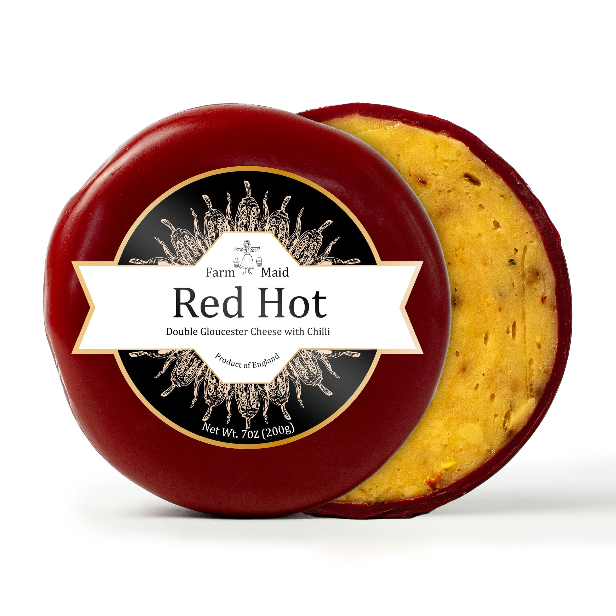 Double Gloucester Truckle Piment & Poivrons – Carron Lodge (200g)