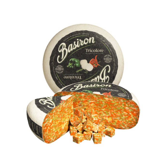 Basiron Tricolore – Fromage Hollandais Coloré & Gourmand
