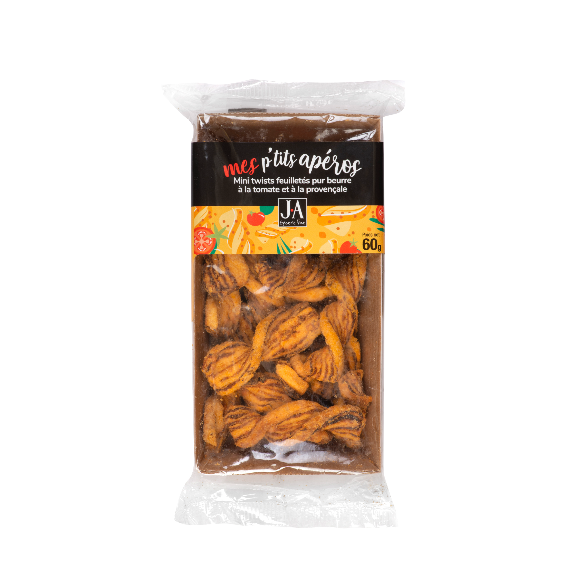 Mini Twist Tomate à la Provençale – Jean d’Audignac (60g) – Feuilletés Apéritifs