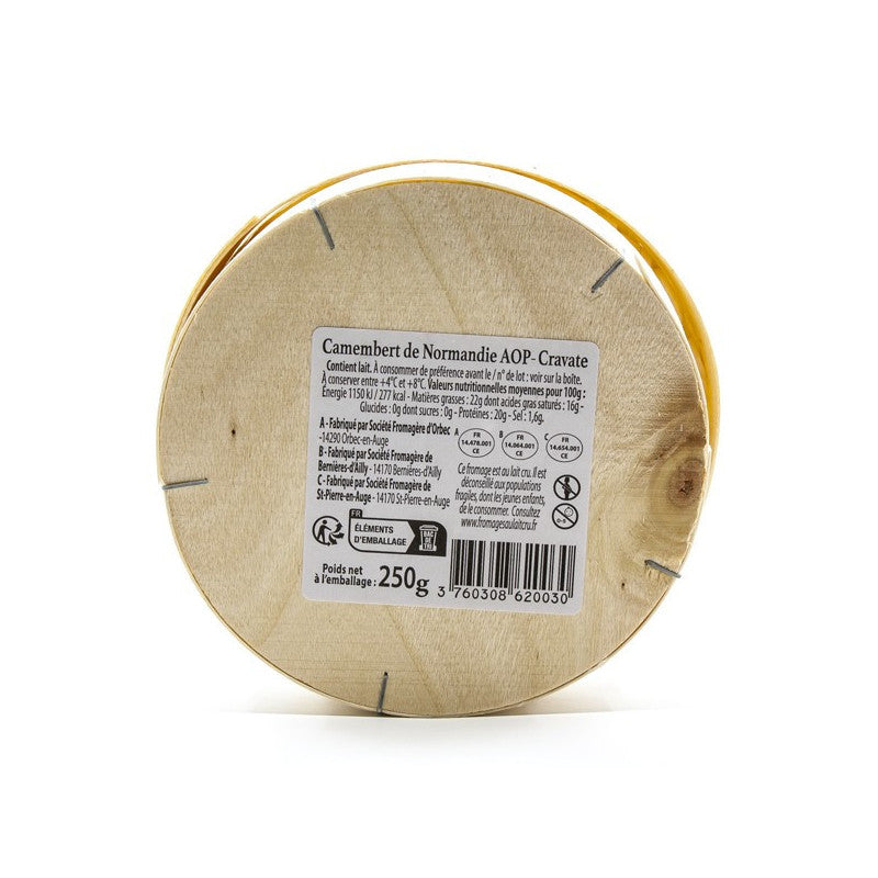 Camembert de Normandie AOP – Cravate (Lait Cru)