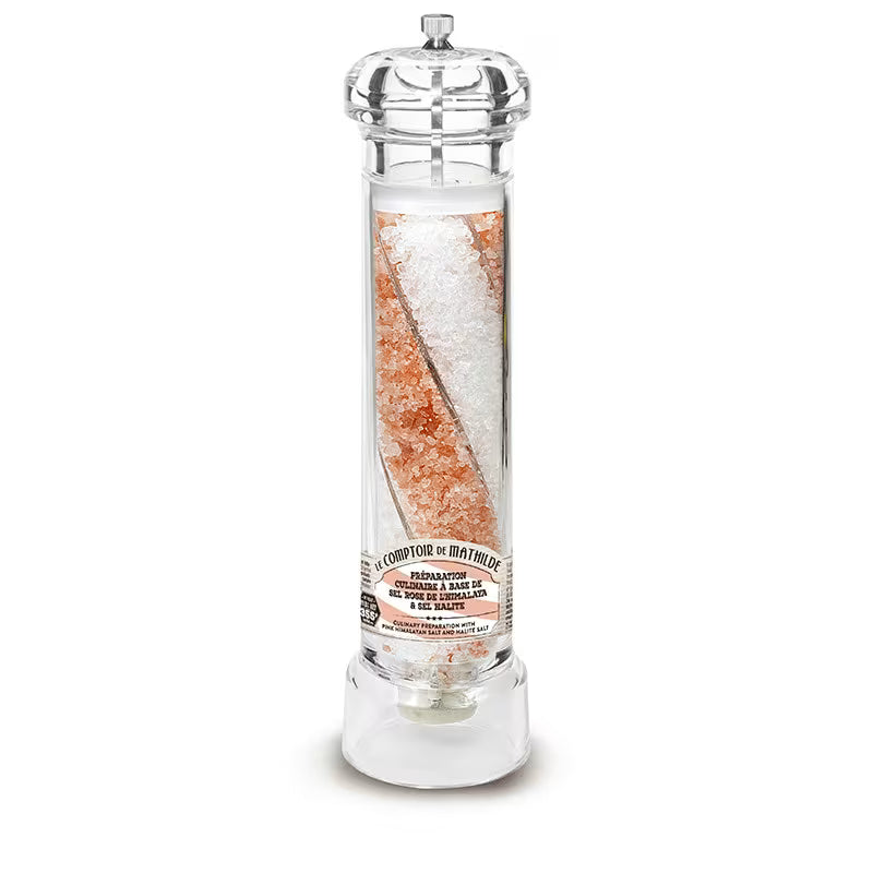 Moulin XL Sel Rose de l’Himalaya & Sel Halite | Assaisonnement Gourmet